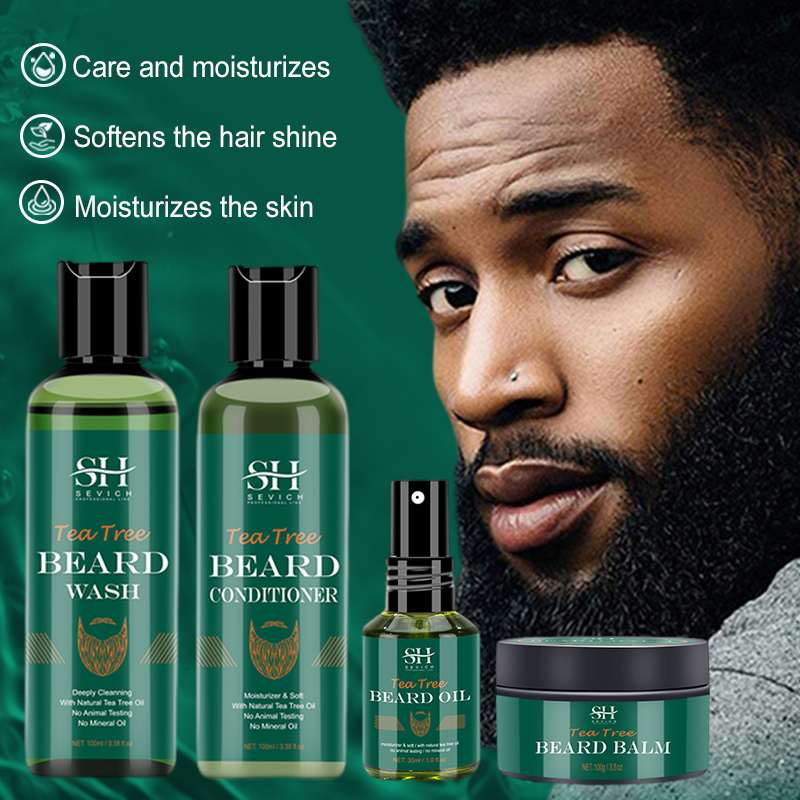 Hair Care Organic - Çay Ağacı Sakal Yağı Seti Erkekler