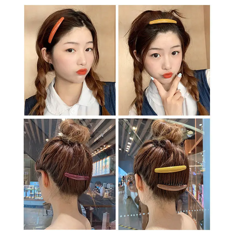 Düz renk kadın muz tarak klip  - Hair Care Korean Products incelemesi ve fiyatı